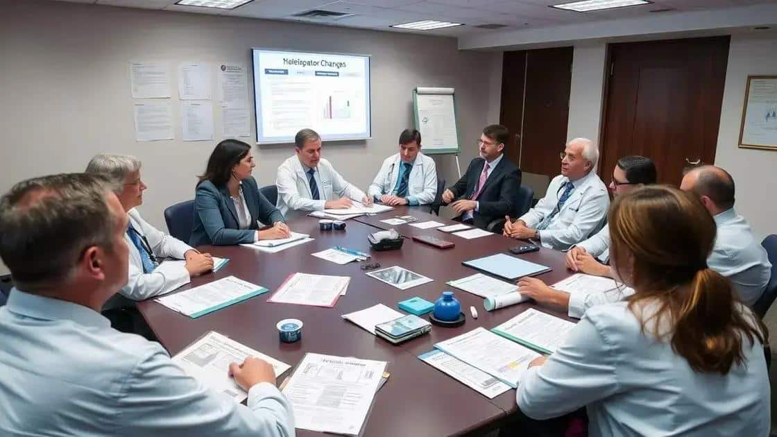 Regulatory changes affecting healthcare