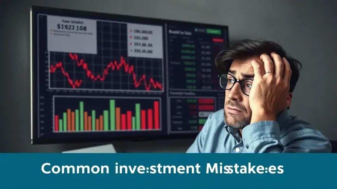 Common mistakes to avoid in investing
