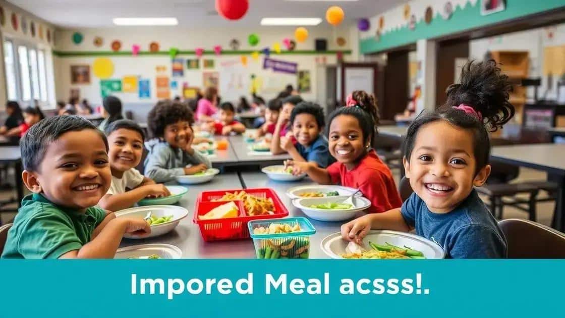 How schools can improve meal access