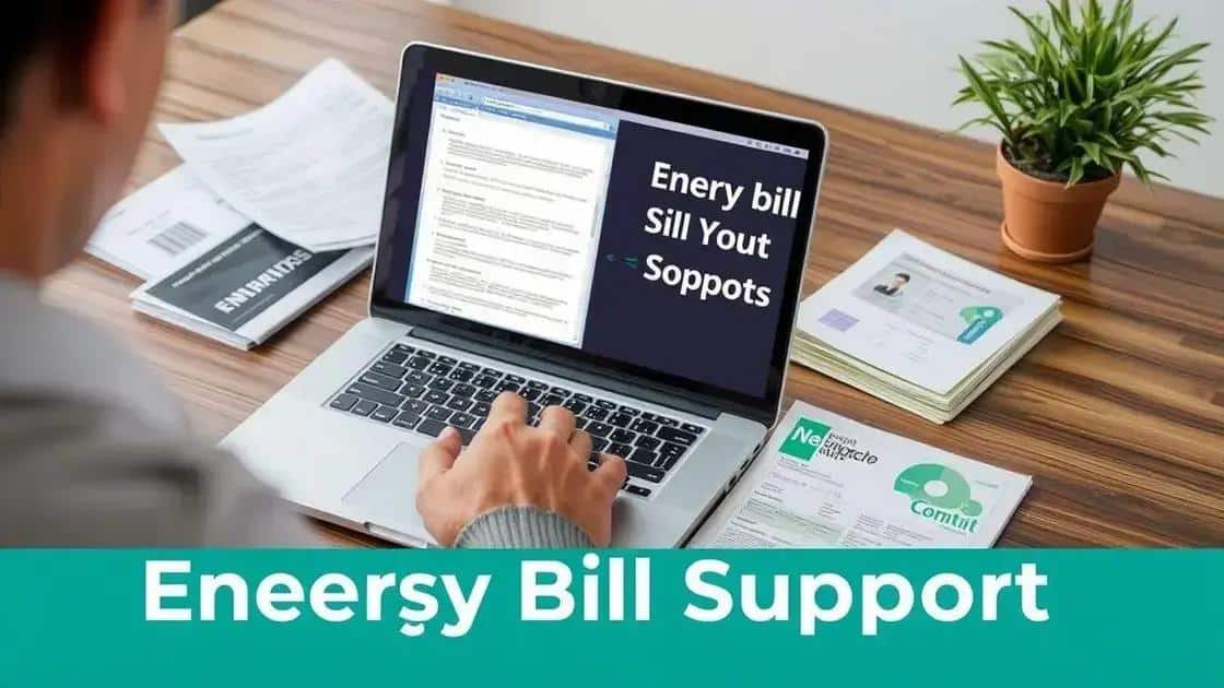 How to apply for energy bill support