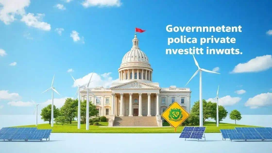 Impact of government policies on private investments