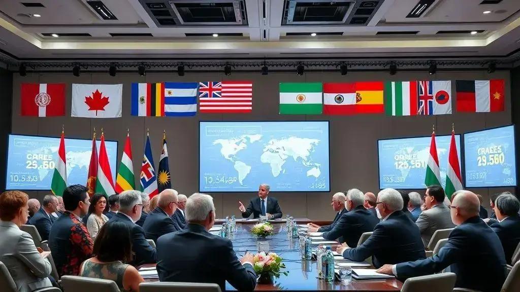 Key players in the international trade talks