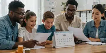 2025 Tax Law Changes: 3 Key Deductions for US Households to Maximize Savings Family reviewing 2025 tax documents for deductions and savings