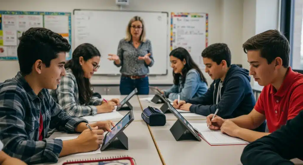 Blended Learning Models 2025: Maximize Retention by 20%