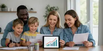 Family reviewing Child Tax Credit documents for 2025 tax season