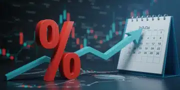 2026 Capital Gains Tax Adjustments: A 2% Increase Impact Financial charts with an upward arrow and 2026 calendar, representing capital gains tax adjustments.
