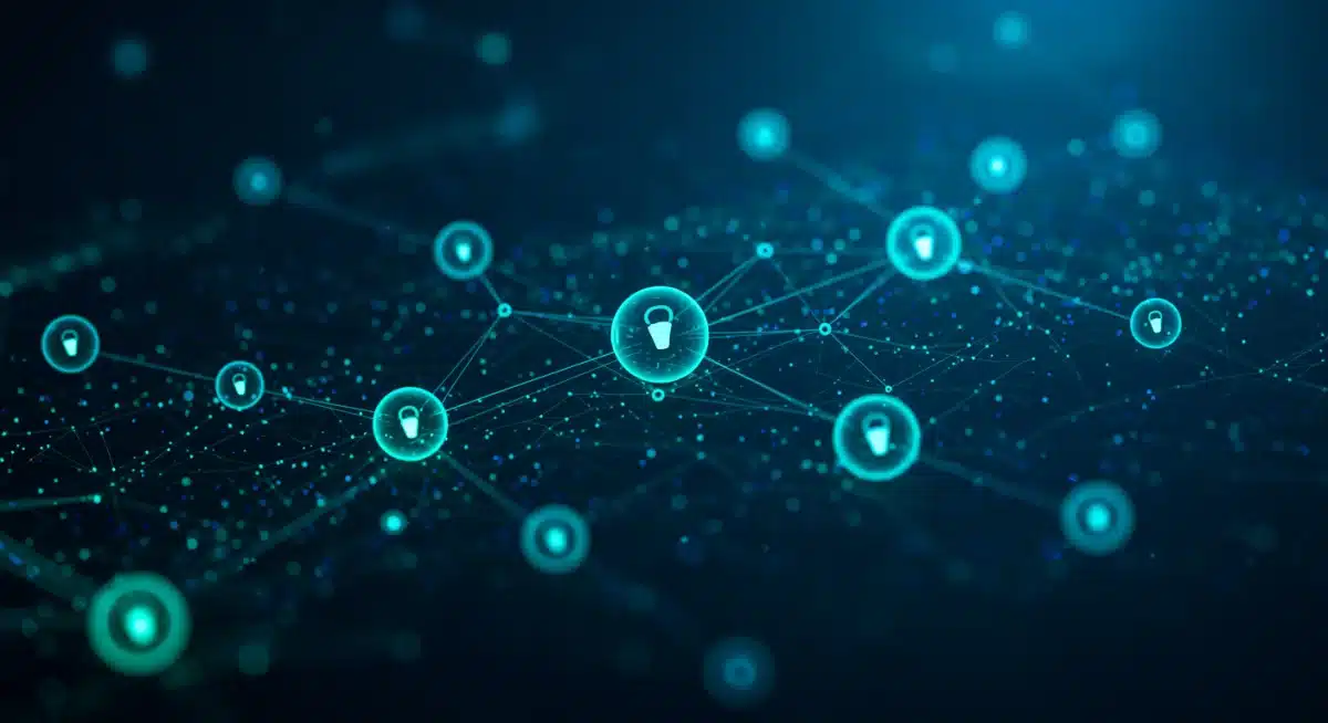 Blockchain network symbolizing secure and transparent accreditation in 2026 online education.