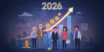 People confidently looking at financial growth charts for 2026 retirement savings