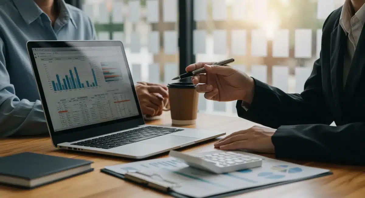 Small business owner consulting with a tax advisor on optimizing business tax strategies.