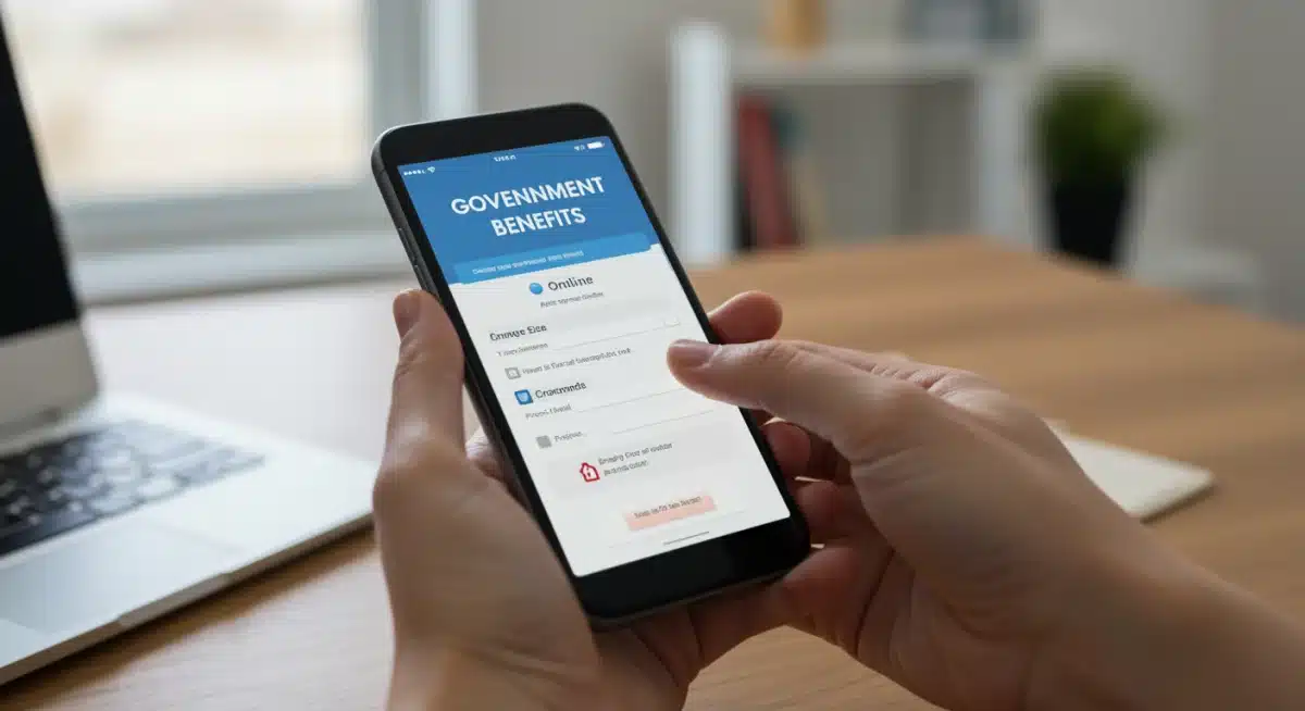 Navigating LIHEAP online application portal on a smartphone for energy assistance
