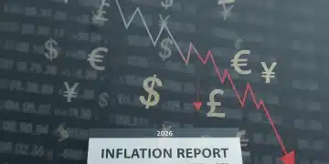 Financial graph showing a decline with 2026 calendar overlay, symbolizing inflation and capital loss.