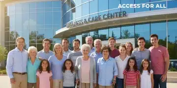 Diverse group benefiting from Medicaid expansion, smiling and healthy