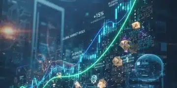 Digital graph showing upward trend, representing a bull market and advanced investment strategies.