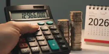 Hand calculating student loan forgiveness potential for 2026